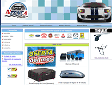 Tablet Screenshot of accesoriosneonca.com